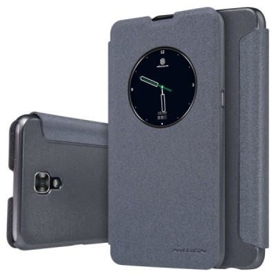 LG X-Screen (K500N) „Nillkin“ Sparkle atvēramais pelēks maciņš / Vacins.lv