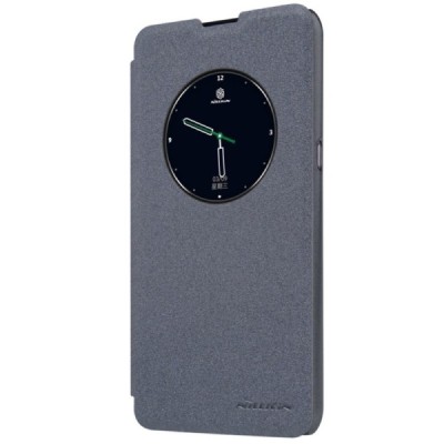 LG X-Screen (K500N) „Nillkin“ Sparkle atvēramais pelēks maciņš / Vacins.lv