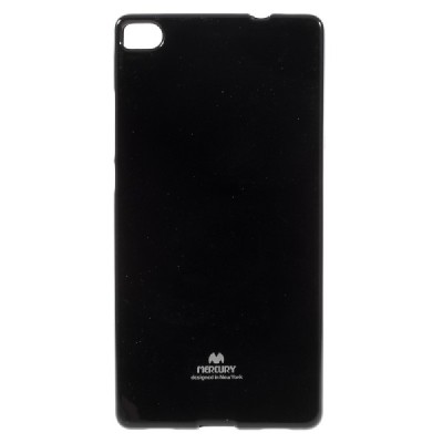 Huawei P8 juodas Mercury kieto silikono (TPU) dėklas - nugarėlė / Priedai.lt