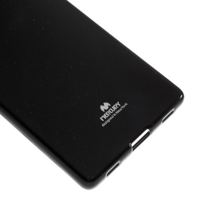Huawei P8 juodas Mercury kieto silikono (TPU) dėklas - nugarėlė / Priedai.lt