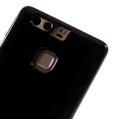 Huawei P9 juodas Mercury kieto silikono (TPU) dėklas - nugarėlė / Priedai.lt