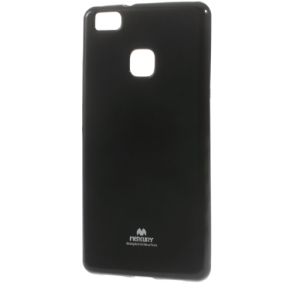 Huawei P9 lite Mercury melns cieta silikona (TPU) apvalks / vacins.lv