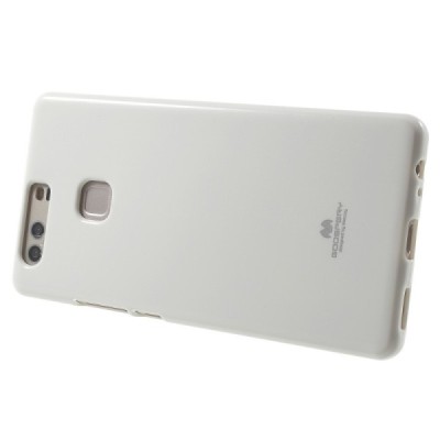 P9 Plus Mercury balts cieta silikona (TPU) apvalks / vacins.lv