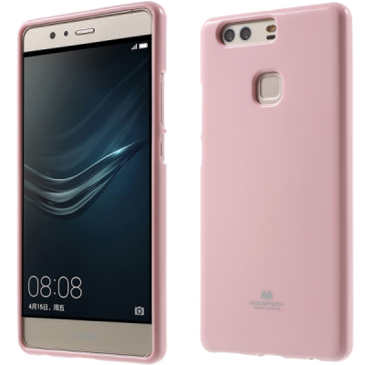 P9 Plus Mercury gaiši rozs cieta silikona (TPU) apvalks / vacins.lv