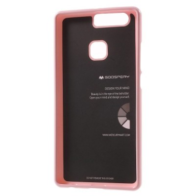 P9 Plus Mercury gaiši rozs cieta silikona (TPU) apvalks / vacins.lv