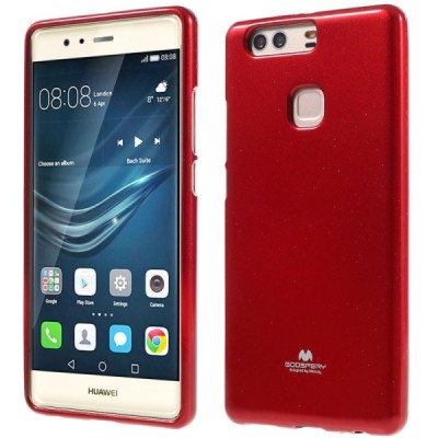 Huawei P9 Plus raudonas Mercury kieto silikono (TPU) dėklas - nugarėlė / Priedai.lt