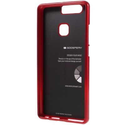 Huawei P9 Plus raudonas Mercury kieto silikono (TPU) dėklas - nugarėlė / Priedai.lt