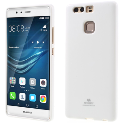 Huawei P9 baltas Mercury kieto silikono (TPU) dėklas - nugarėlė / Priedai.lt