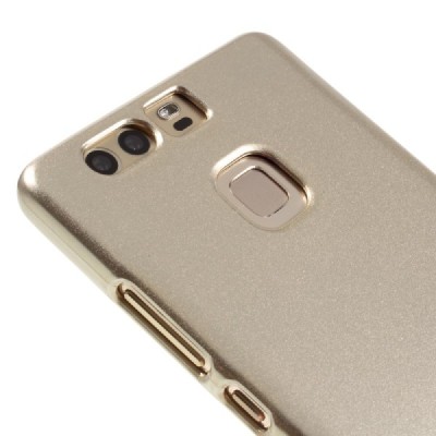 Huawei P9 Mercury zelta cieta silikona (TPU) apvalks / vacins.lv