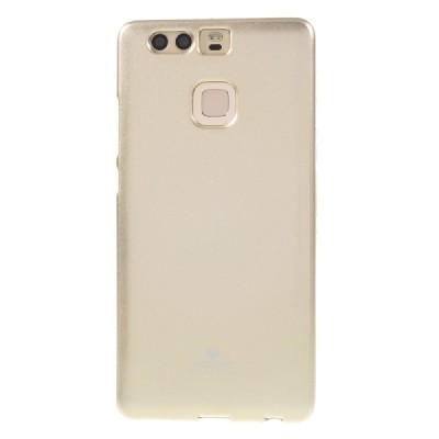 Huawei P9 Mercury zelta cieta silikona (TPU) apvalks / vacins.lv