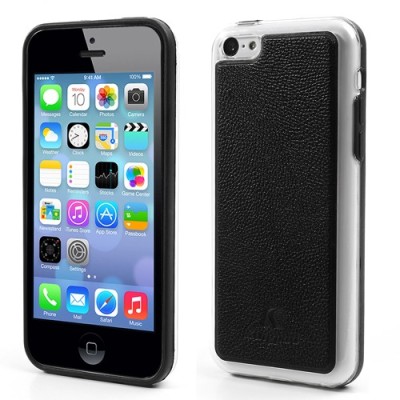 „Kingpad“ juodos odos su tvirto plastiko kraštais Apple iPhone 5C dėklas (dėkliukas) / Priedai.lt