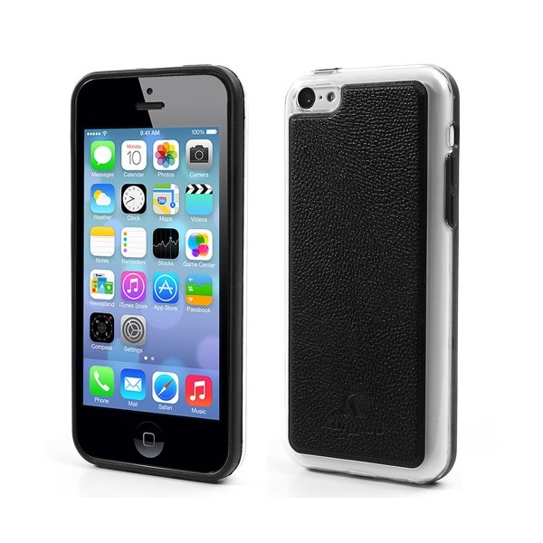 „Kingpad“ Leather dėklas - juodas (iPhone 5C)