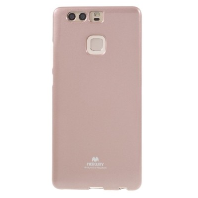 Huawei P9 rausvai auksinis Mercury kieto silikono (TPU) dėklas - nugarėlė / Priedai.lt