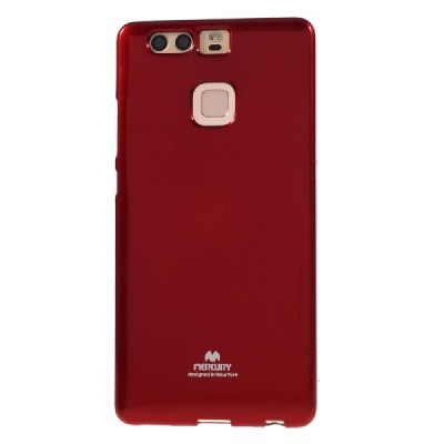Huawei P9 raudonas Mercury kieto silikono (TPU) dėklas - nugarėlė / Priedai.lt