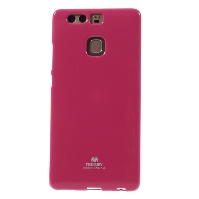 Huawei P9 Mercury tumši rozs cieta silikona (TPU) apvalks / vacins.lv