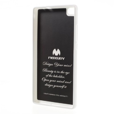 Huawei P8 Mercury balts cieta silikona (TPU) apvalks / vacins.lv