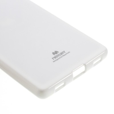 Huawei P8 Mercury balts cieta silikona (TPU) apvalks / vacins.lv