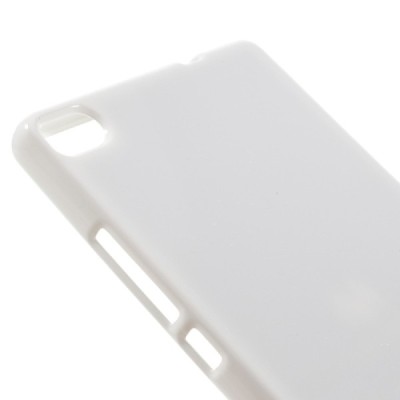 Huawei P8 Mercury balts cieta silikona (TPU) apvalks / vacins.lv