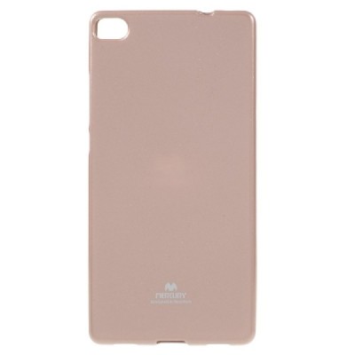 Huawei P8 rausvai auksinis Mercury kieto silikono (TPU) dėklas - nugarėlė / Priedai.lt
