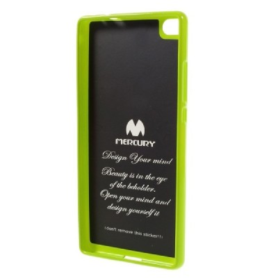 Huawei P8 žalias Mercury kieto silikono (TPU) dėklas - nugarėlė / Priedai.lt