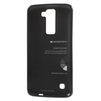 LG K8 juodas Mercury kieto silikono (TPU) dėklas - nugarėlė / Priedai.lt