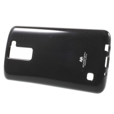 LG K8 juodas Mercury kieto silikono (TPU) dėklas - nugarėlė / Priedai.lt