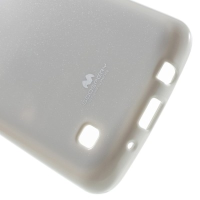 LG K8 baltas Mercury kieto silikono (TPU) dėklas - nugarėlė / Priedai.lt