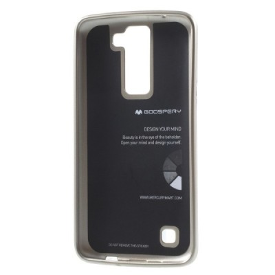 LG K8 auksinis Mercury kieto silikono (TPU) dėklas - nugarėlė / Priedai.lt