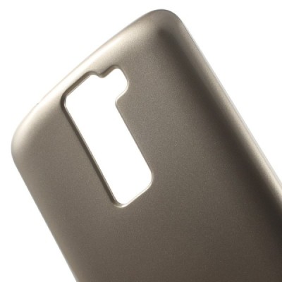 LG K8 auksinis Mercury kieto silikono (TPU) dėklas - nugarėlė / Priedai.lt