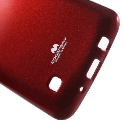 LG K8 Mercury sarkans cieta silikona (TPU) apvalks / vacins.lv