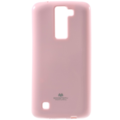 LG K8 šviesiai rožinis Mercury kieto silikono (TPU) dėklas - nugarėlė / Priedai.lt