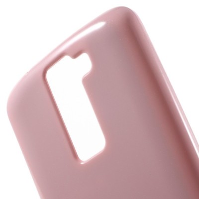 LG K8 šviesiai rožinis Mercury kieto silikono (TPU) dėklas - nugarėlė / Priedai.lt