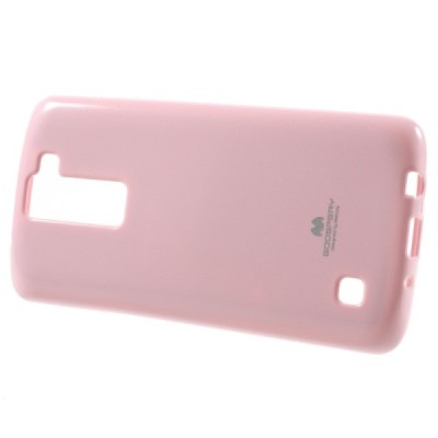 LG K8 šviesiai rožinis Mercury kieto silikono (TPU) dėklas - nugarėlė / Priedai.lt