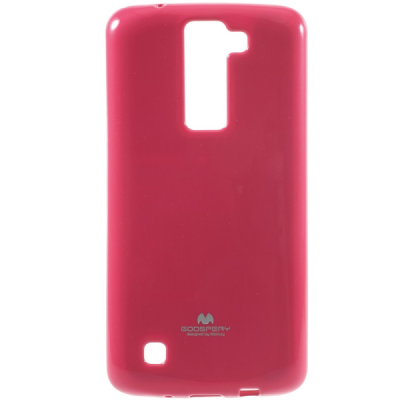 LG K8 tamsiai rožinis Mercury kieto silikono (TPU) dėklas - nugarėlė / Priedai.lt