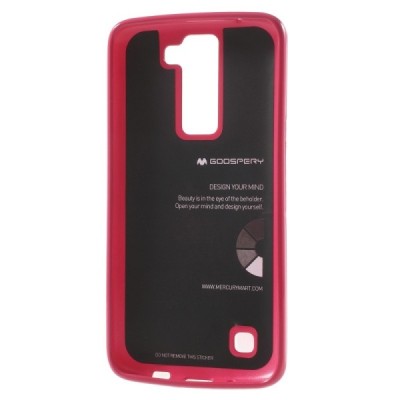 LG K8 tamsiai rožinis Mercury kieto silikono (TPU) dėklas - nugarėlė / Priedai.lt