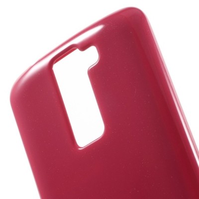 LG K8 tamsiai rožinis Mercury kieto silikono (TPU) dėklas - nugarėlė / Priedai.lt