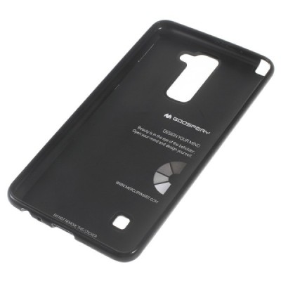 LG Stylus 2 (K520) Mercury melns cieta silikona (TPU) apvalks / vacins.lv