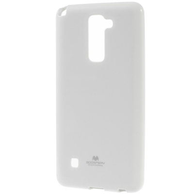 LG Stylus 2 (K520) Mercury balts cieta silikona (TPU) apvalks / vacins.lv