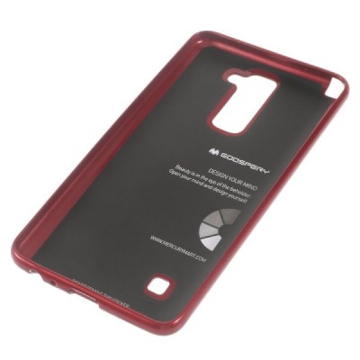 LG Stylus 2 (K520) Mercury sarkans cieta silikona (TPU) apvalks / vacins.lv