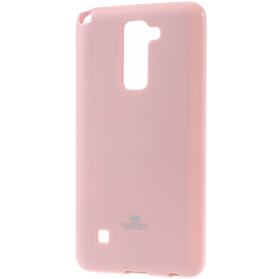 LG Stylus 2 (K520) Mercury gaiši rozs cieta silikona (TPU) apvalks / vacins.lv