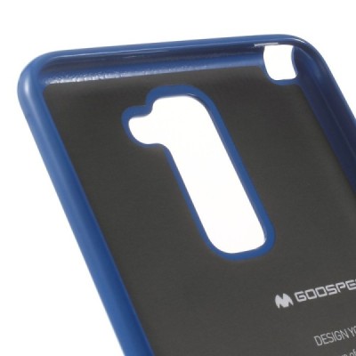 LG Stylus 2 (K520) Mercury mėlynas kieto silikono tpu dėklas - nugarėlė / Priedai.lt