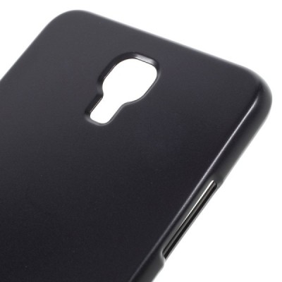 LG X-Screen (K500N) Mercury melns cieta silikona (TPU) apvalks / vacins.lv