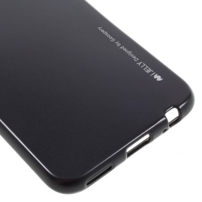 LG X-Screen (K500N) Mercury melns cieta silikona (TPU) apvalks / vacins.lv