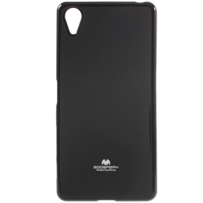 Sony Xperia X Performance Mercury melns cieta silikona (TPU) apvalks / vacins.lv