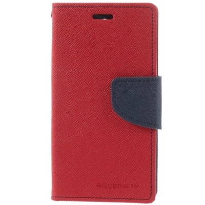 Sony Xperia Z3 Compact Mercury atvērams sarkans maciņš (maks) / Vacins.lv