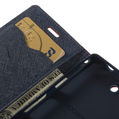 Sony Xperia Z3 Compact Mercury atvērams sarkans maciņš (maks) / Vacins.lv