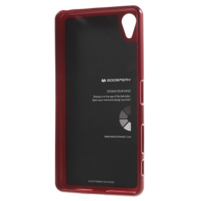 Sony Xperia X Performance Mercury sarkans cieta silikona (TPU) apvalks / vacins.lv