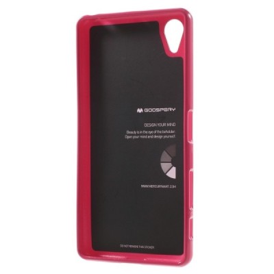 Mercury tamsiai rožinis Sony Xperia X Performance kieto silikono tpu dėklas - nugarėlė / Priedai.lt