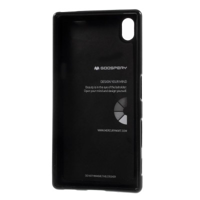 Sony Xperia Z5 Mercury melns cieta silikona (TPU) apvalks / vacins.lv