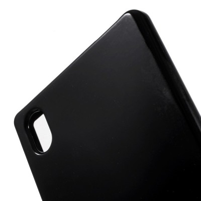 Sony Xperia Z5 Mercury melns cieta silikona (TPU) apvalks / vacins.lv